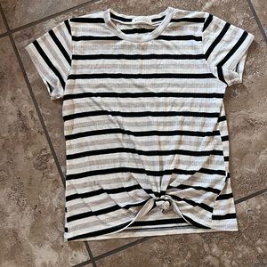 Striped crop top t-shirt